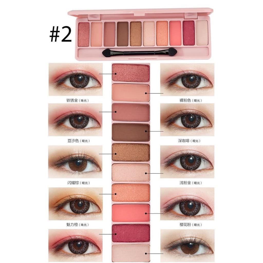 Bảng Phấn Mắt Lameila 10 Màu Play Color Eyes