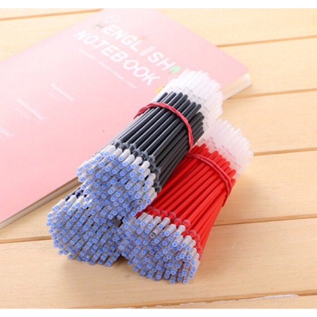 Combo 50c ruột bút đen, đỏ, xanh, tím