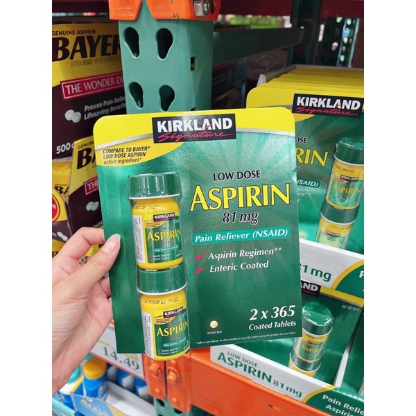 Viên uống Aspirin 81mg lose dow kirkland 365 viên
