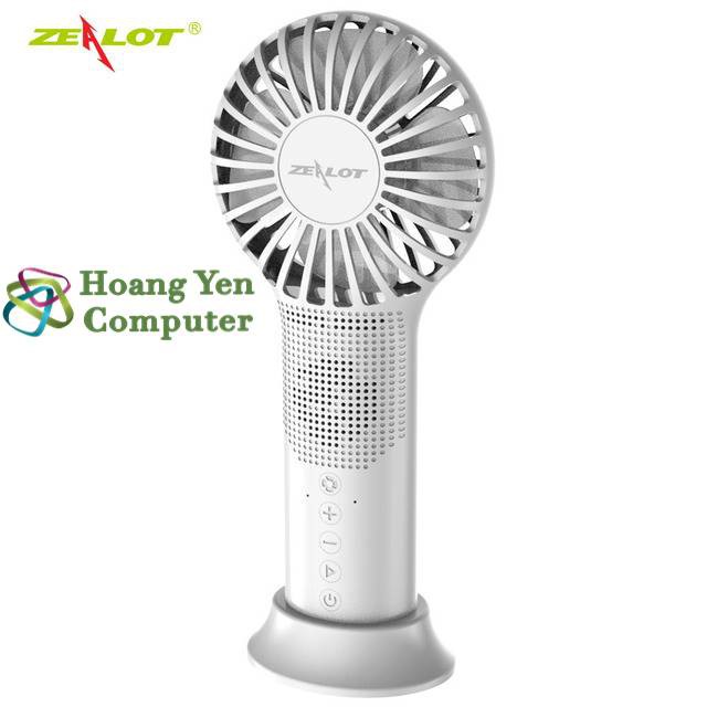 Loa Bluetooth Zealot S48 V5.0 Kiêm Quạt Cầm Tay Siêu Mát Mẻ - Chính Hãng BH 3 Tháng - Hoàng Yến Computer