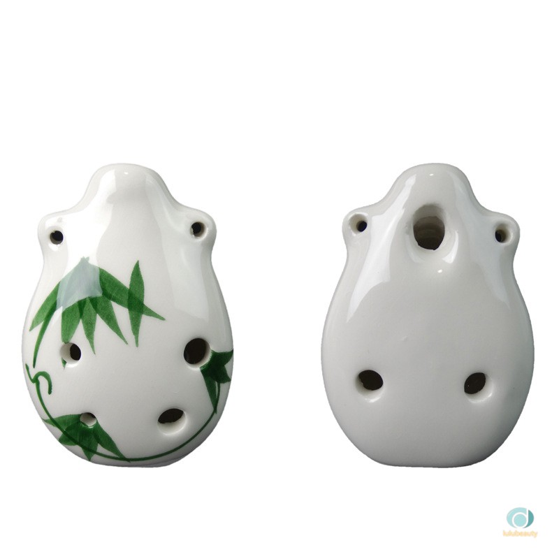 Kèn Ocarina 6 Lỗ Họa Tiết Lá Tre Cho Người Mới Bắt Đầu