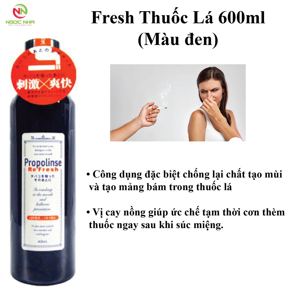 Nước súc miệng Propolinse 600ml không cồn - Hàng nhập khẩu Nhật Bản chính hãng (có hóa đơn VAT) và tem phụ trên chai