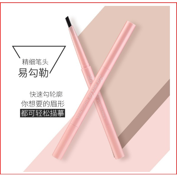 Chì Kẻ Mày Hàn Quốc Vỏ Hồng 2 Đầu Không Thấm Nước Lâu Trôi Lameila Eyebrown