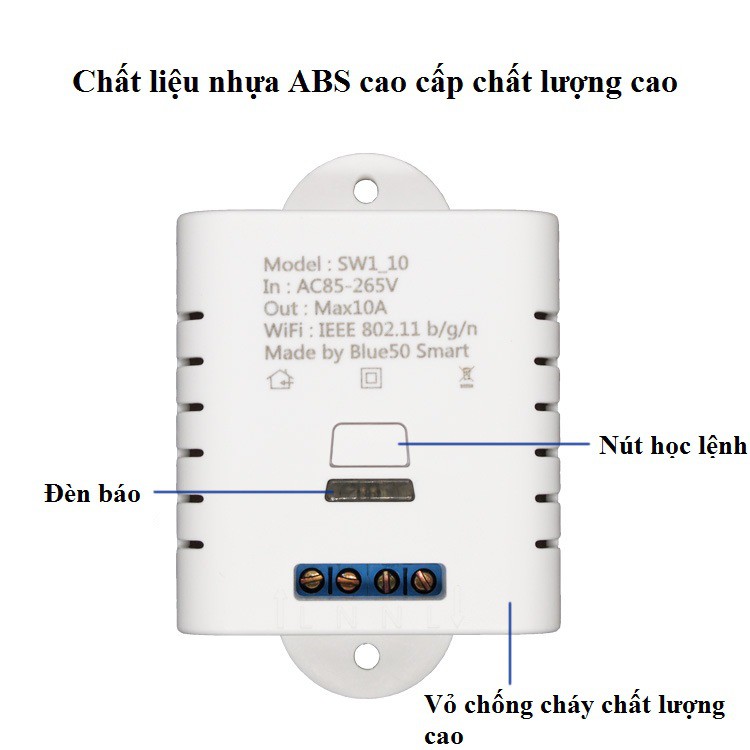 Công tắc điều khiển thiết bị điện từ xa đa năng qua Wifi