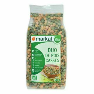 Đậu hà lan 2 màu hữu cơ cho bé ăn dặm, gói lẻ 100gr