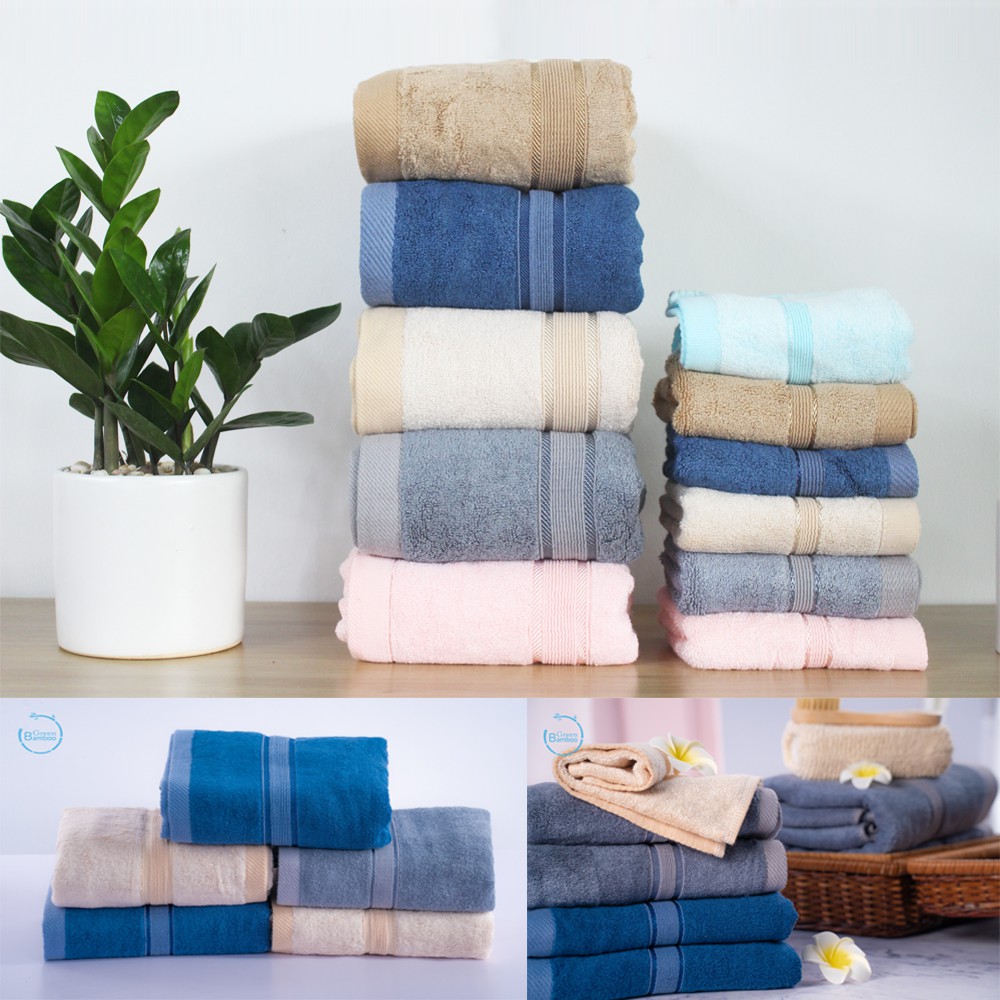 Khăn tắm sợi tre Greenbamboo cao cấp xuất Nhật 60x120cm, 70x140cm