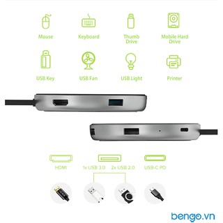 Thiết bị đọc thẻ JCPAL USB-C MultiPort