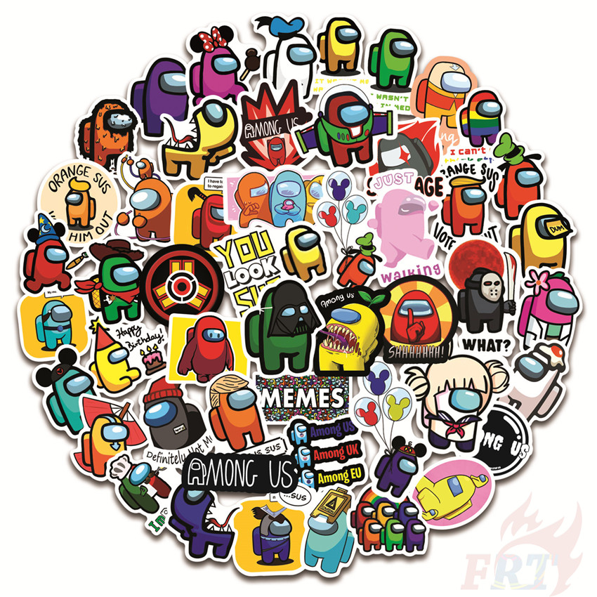 ❉ Among Us - Series 06 Innersloth Games Stickers ❉ 50Pcs/Set Waterproof DIY Fashion Decals Doodle Stickers