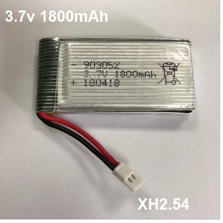 Pin sạc 3.7v cho flycam máy bay điều khiển dung lượng cao 1800mAh