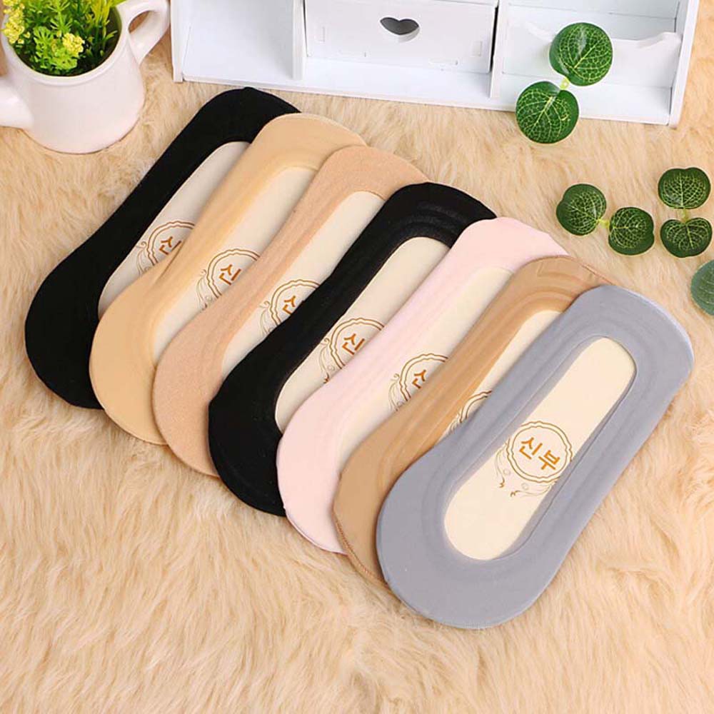 Tất có đệm cao su đi giày búp bê/ giày cao gót