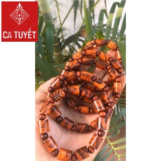 Vòng Gỗ Huyết Long Thấu Quang - Trừ Tà, Giảm tai ương - Đủ size