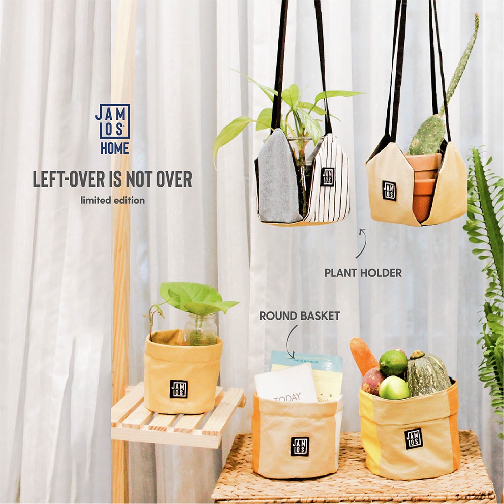 [LAST CHANCE] Jamlos Plant Holder - Túi giỏ vải canvas đa năng tiện lợi treo cây