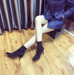 Boot len chun gót nhọn