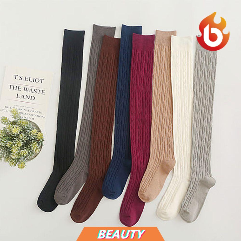 Tất len dài qua gối nhiều màu thời trang mùa đông dành cho nữ