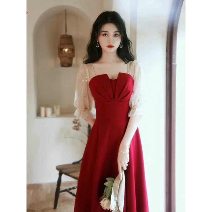 (HCM) Đầm xoè phối lưới sao xinh xắn thời trang Hàn Quốc Tôn Dáng Qúy Phái thanh lịch cho các nàng KME STORE