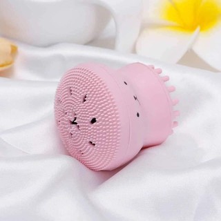(chính hãng) Cọ rửa mặt hai đầu hình bạch tuộc đáng yêu chất lượng cao