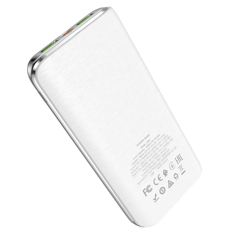 [Qc3 pd 18w] Pin sạc dự phòng 15000mah J69a sạc nhanh 2 usb 1 typec 1 micro cho iphone samsung led [hoco đà nẵng]