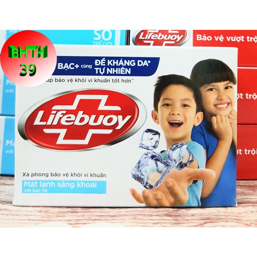 XÀ BÔNG CỤC LIFEBUOY MÁT LẠNH SẢNG KHOÁI 90G - MÀU XANH BIỂN