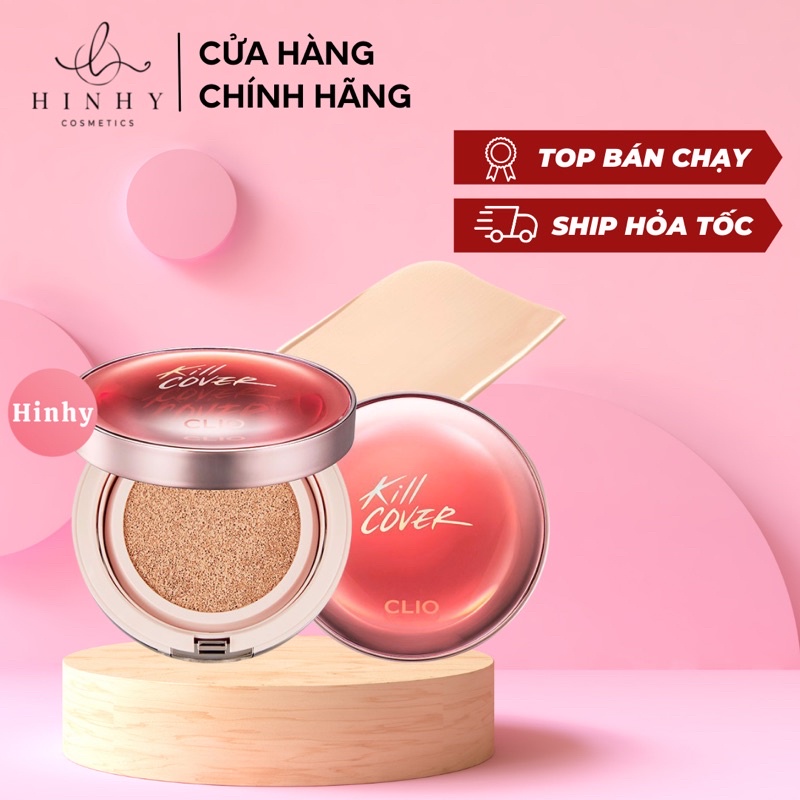 Phấn nước Cushion Kill Cover Clio Glow MỚI