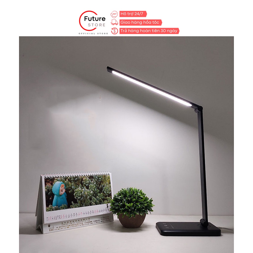 ◑✟Đèn Bàn Học Đọc Sách, Làm Việc (Học Sinh, Sinh Viên, Văn Phòng) LED Chống Cận, Cảm Ứng Nhôm Cao Cấp eLights TD-621