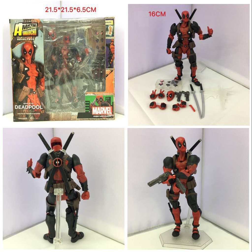 MH28 - Mô Hình Cao Cấp Figma Deadpool Revoltech Cao 15cm - Mô Hình Marvel