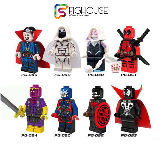 Xếp Hình Minifigures Các Nhân Vật Siêu Anh Hùng - Đồ Chơi Lắp Ráp non-lego PG8014 [A11]