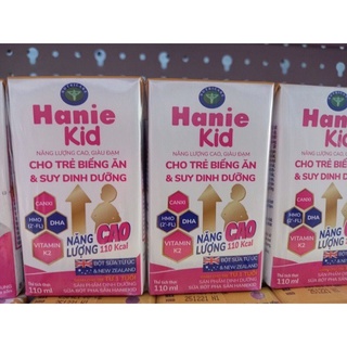 [Không kèm KM] Thùng sữa bột pha sẵn Hanie kid 110ml