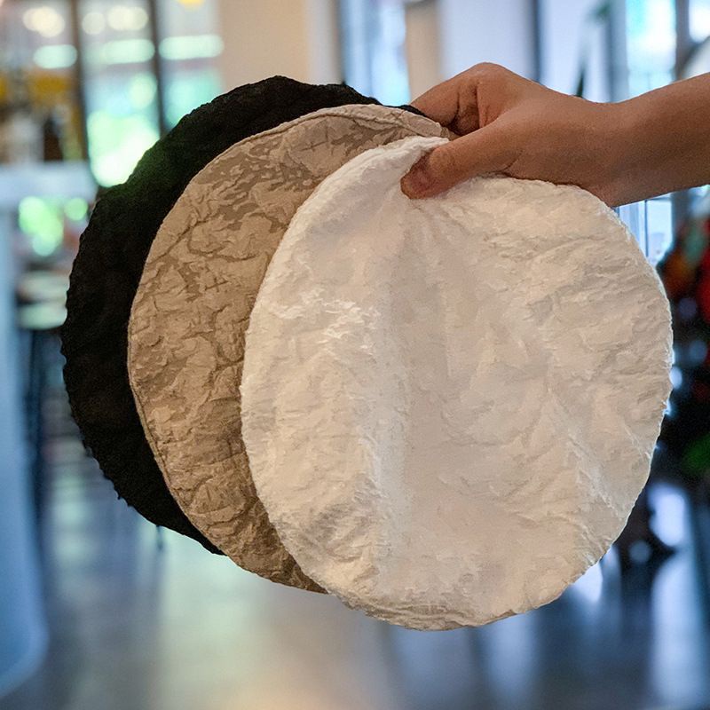 Mũ Beret Vải Gân Lạ Mắt