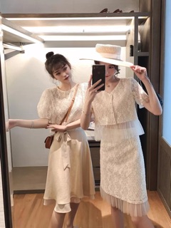 [ORDER] set váy đôi tiểu thư sang chảnh [ảnh thật ở cuối]