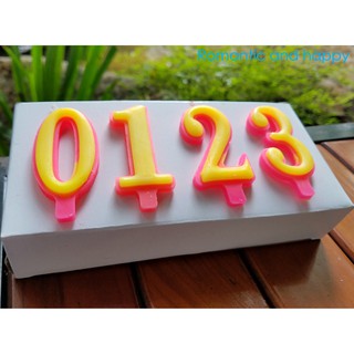 Hộp 20 cây nến số sinh nhật, đèn cầy trang trí bánh kem