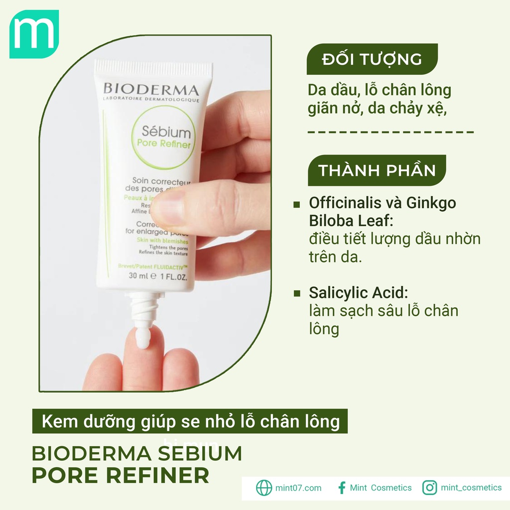 Kem Dưỡng Bioderma Sébium Pore Refiner