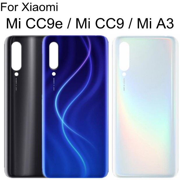 Nắp lưng Xiaomi MI A3 / CC9E  - Chất liệu kính - Tặng kèm keo