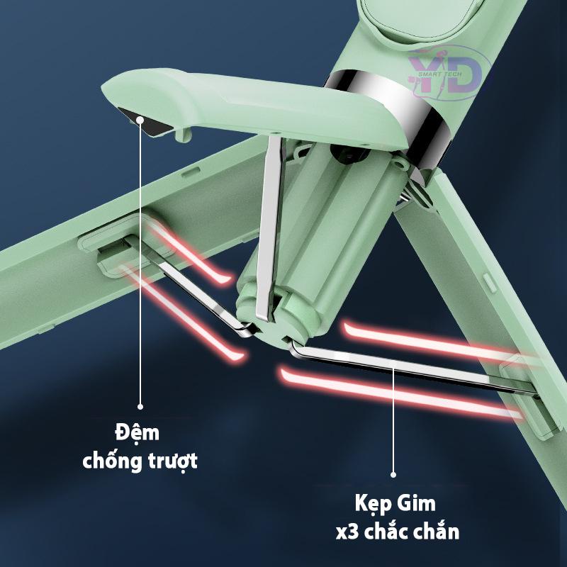 Gậy chụp ảnh 3 chân YDu Lux Cao cấp 104cm, gậy tự sướng selfie, livestream, tripod xoay 360 độ, có điều khiển từ xa