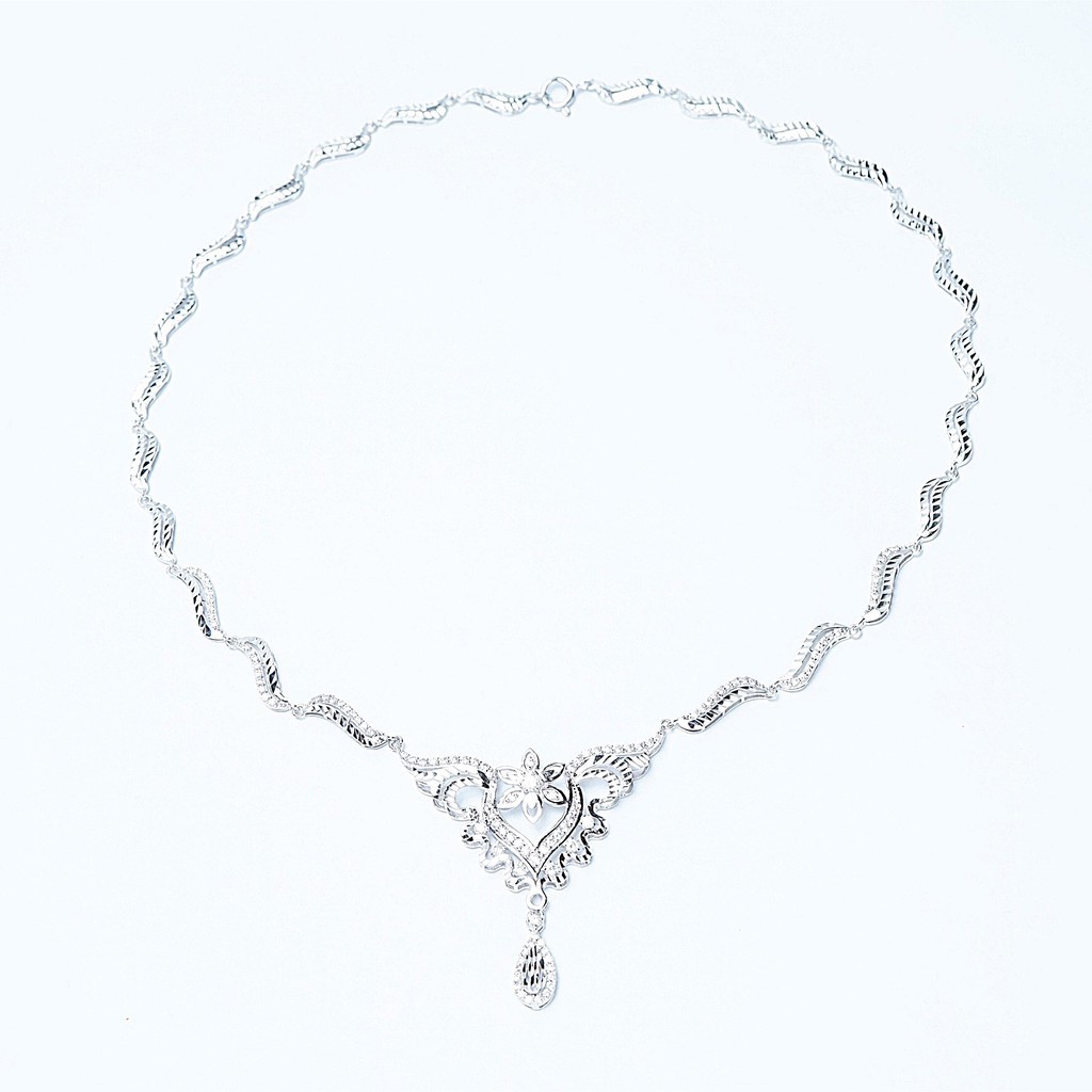 Kiềng trang sức bạc QMJ thanh lịch thiết kế sang trọng Q205