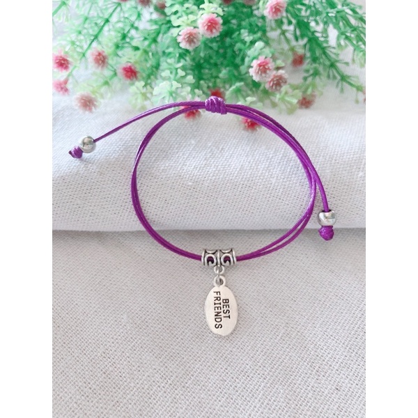 Vòng tay tình bạn bestfriend dây gút free size đeo cặp đeo nhóm đều được