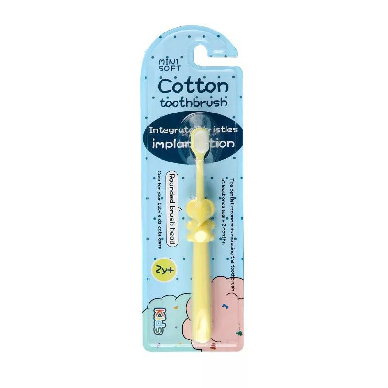 Bàn chải đánh răng lông cotton siêu mềm cho bé từ 2 tuổi Mini