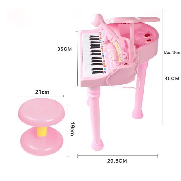 Bộ đồ chơi đàn Piano cho bé có thể hát, đánh đàn(có ảnh thật)