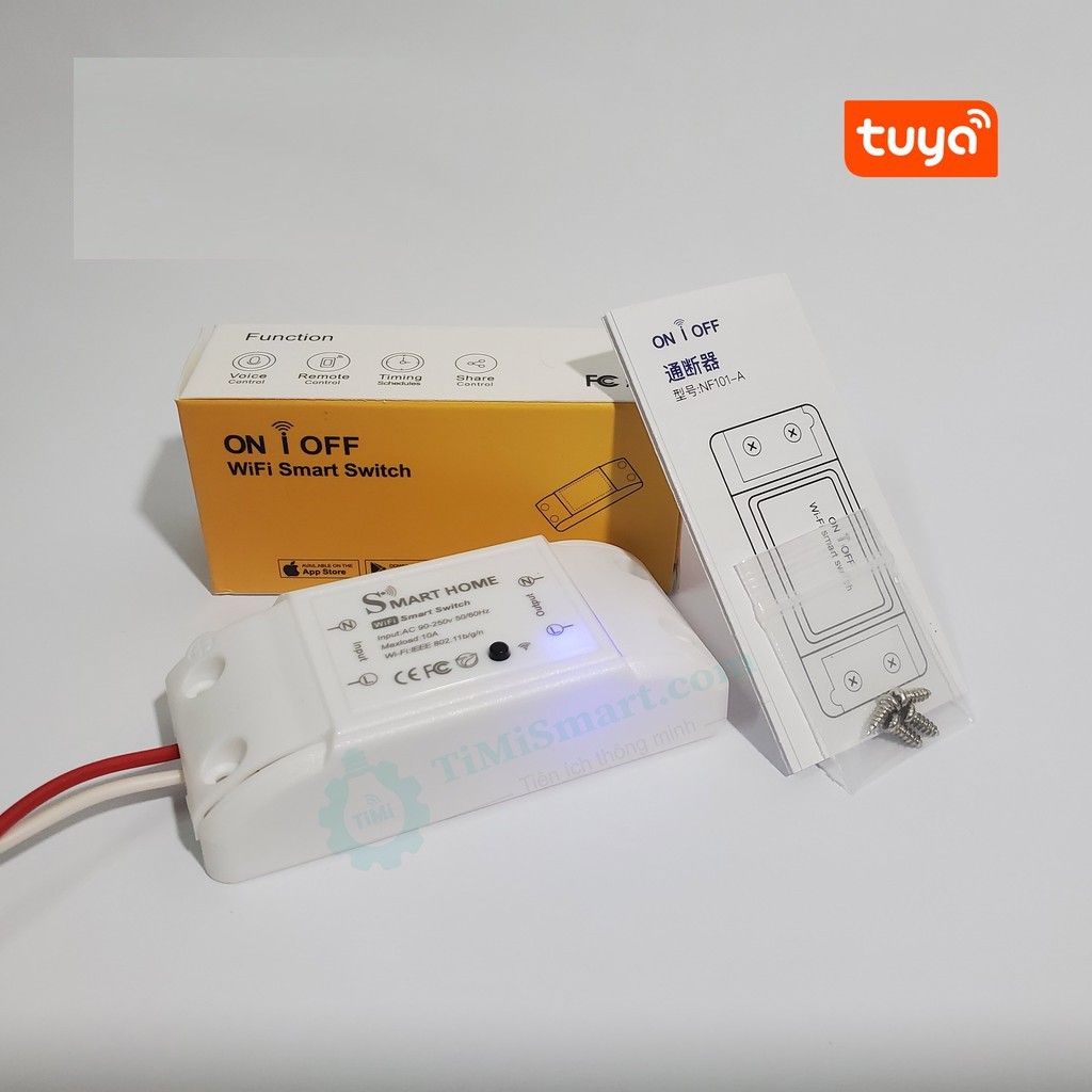 Công Tắc Wifi Điều Khiển Từ Xa Tuya Smart Basic (Tốt hơn sonoff basic)