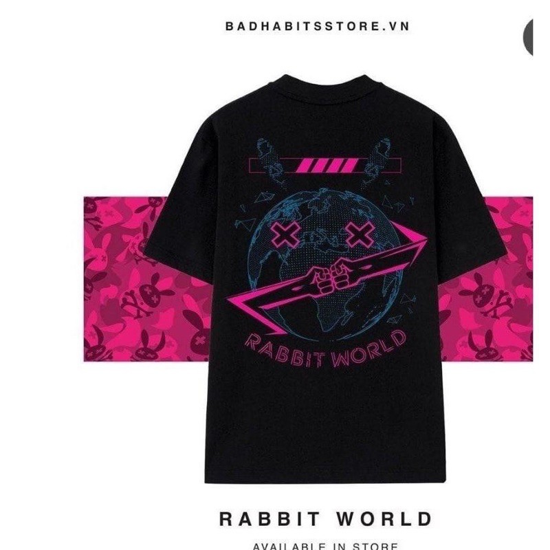 Áo thun unisex from rộng cổ tròn tay lỡ ferrsize 38-70kg - Rabbit World | BigBuy360 - bigbuy360.vn