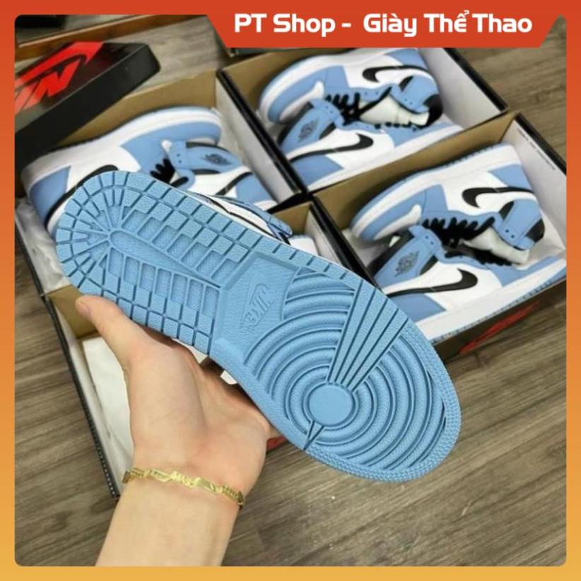 [FreeShip - Hàng SỊn Sò] Giày thể thao air JD1 xanh dương cao cổ, Giày sneaker  jodan 1 high university blue