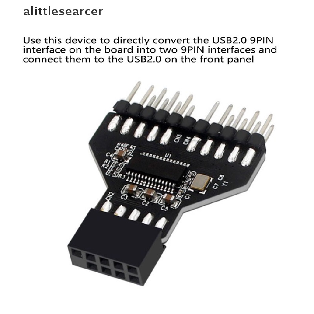 【ER】 9-Pin USB HUB Header USB 2.0 9 pin Connector Adapter for RGB Splitter .