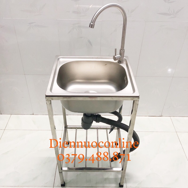 Chậu Rửa Chén 1 Hộc Inox kích thước 42x37cm