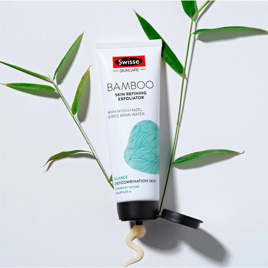 125ml 💙 Tẩy da chết tinh chất tre Swisse Skincare Bamboo Skin Refining Exfoliator 💙 Chemist Warehouse - Úc