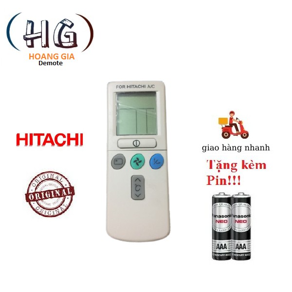 Điều khiển điều hòa Hitachi RAS-X RAS- RAS-EJ 1HP 1.5HP 2HP 9000 12000- Hàng Tốt. Tặng kèm pin!