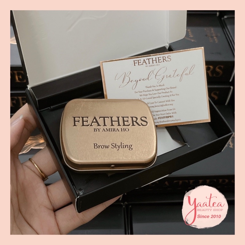 Sáp Định hình Chân Mày Feathers Mẫu mới New Packaging, New Texture
