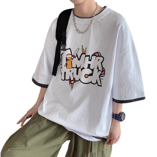 Áo thun tay lỡ nam nữ dáng rộng Timhr Truck, Áo phông rộng unisex TNU02