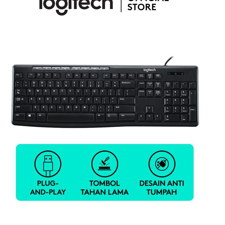 Bàn Phím Có Dây Logitech K200