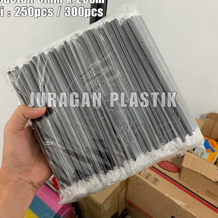 Ống hút nhựa trong suốt 6mm x 20cm
