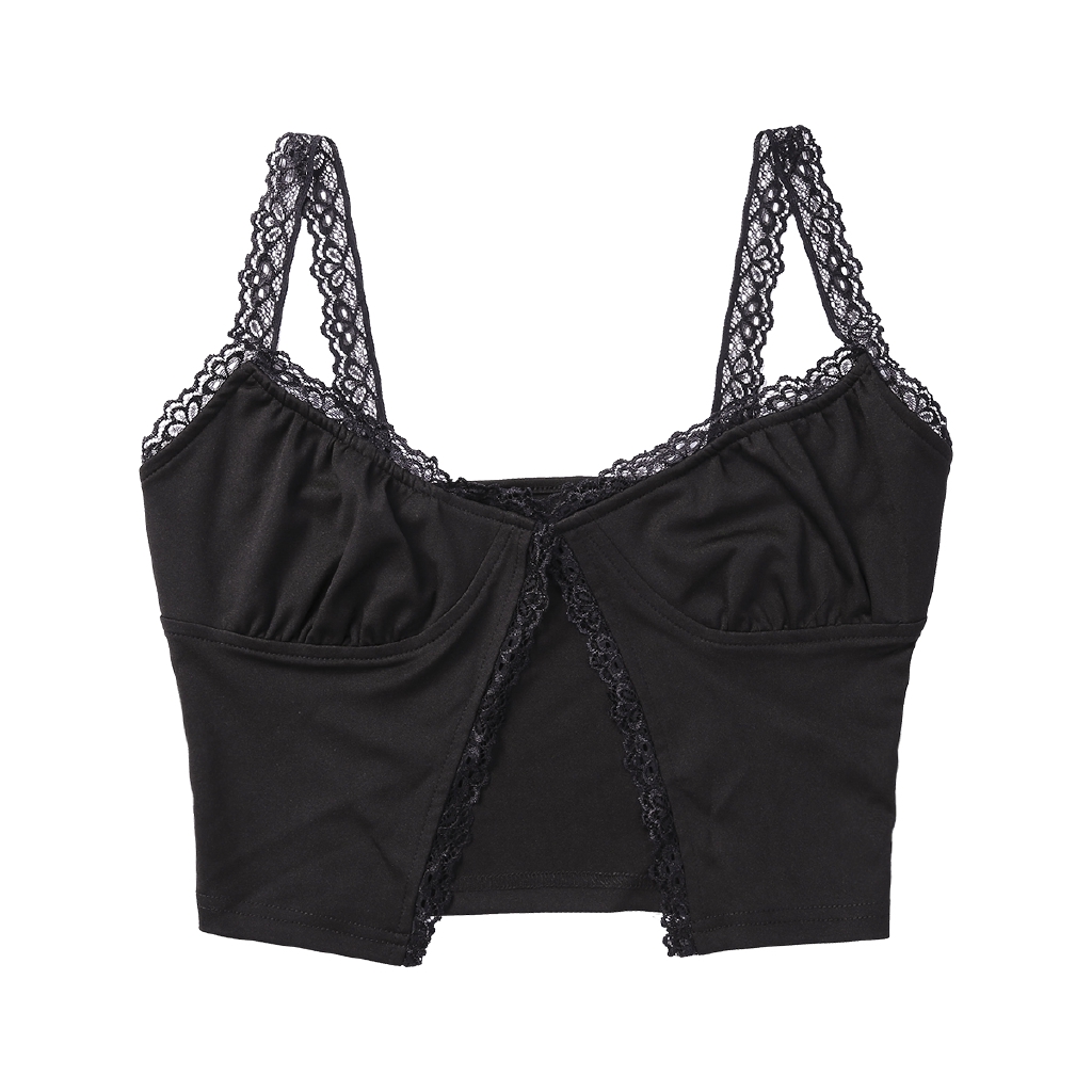 Áo hai dây dáng ngắn màu trơn gợi cảm cho nữ