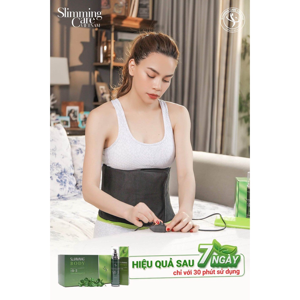 Bộ Đai Ủ Điện Slimming Body SB-II Tinh Dầu Nóng Đánh Mỡ Siết Eo Định Hình Bụng Hồ Ngọc Hà